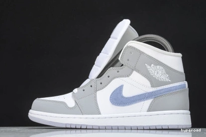 Hyperoad Jordan 1 Air Aluminum Grey Wolf Mid 0813